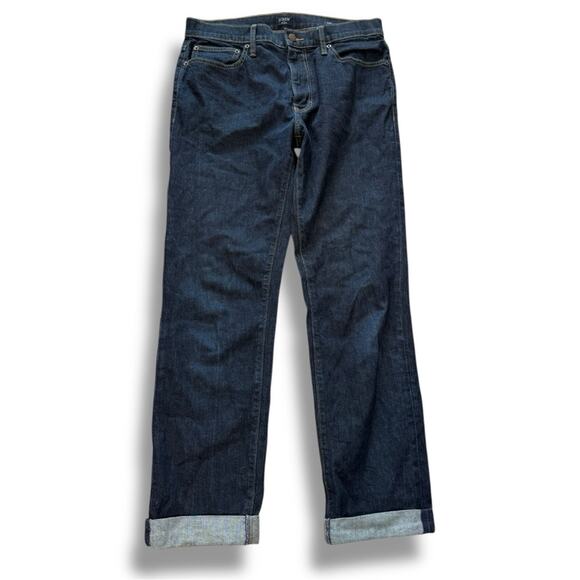 J.Crew Flex Straight Jeans Dark Wash W32 L34 - Picture 1 of 4
